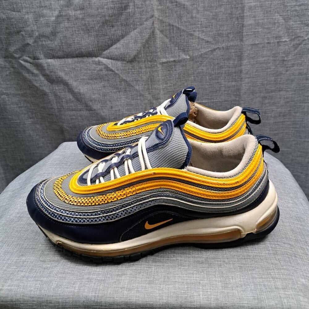 %Nike Air Max 97 SE OBSIDIAN MIST Mens SIZE 10.5 Blue Yellow 2018 /  A 10
